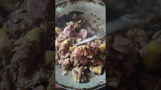 Steam Fried food foodiecontent streetfoodcooking cooking yummyeats streetfoodrecipes fish [upl. by Itnahsa]