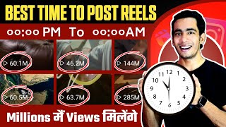 Best Time To Post Reels On Instgaram  Best Time To Upload Reels On Instgaram  Reels Upload Time [upl. by Eelaroc]