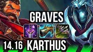 GRAVES vs KARTHUS JGL  6110 600 games  EUW Master  1416 [upl. by Hudis647]