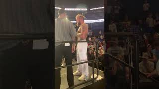 Jake Paul getting interviewed after weigh ins vs Mike Perry boxing [upl. by Dela]