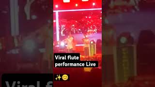 Viral krishna flute performance live ✨flutemusic viralshorts krishnastatus [upl. by Hayila]