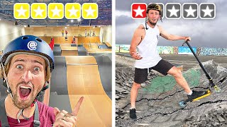 1 Star VS 5 Star Skatepark Bad Injury [upl. by Crudden]