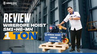 REVIEW SUNGDO WIREROPE HOIST SM1H6MH 1 TON SOLUSI ANGKAT TERBAIK DARI KOREA [upl. by Ettegdirb]