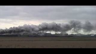 Steam Locomotive NKP 765 PM 1225 Doubleheader Owosso to Cadillac [upl. by Inahc]