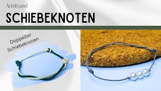 Verstellbarer Knoten Armband  Schiebeknoten Armband  verstellbarer Knoten  Gleitknoten Anleitung [upl. by Notac26]