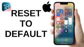 How to RESET Control Center Back to Default on iphone  iOS 18 [upl. by Stanford]