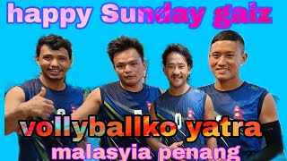 happy sunday vollyballko yatra malasyia penang show match syc vs nawalpur Resham2vlog [upl. by Bourne]