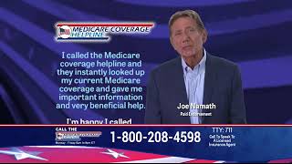 Medicare Coverage Helpline TV Commercial Very Beneficial Help Featuring Joe Namath [upl. by Sandy]