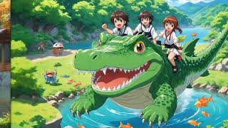 Crunchy the Silly Crocodilekids bed stories kids animation 2024 [upl. by Cresa]