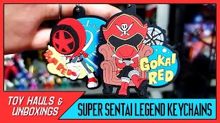 SUPER SENTAI LEGEND GASHAPON RED HERO KEYCHAINS BoonBoomger Gokaiger ToQger amp More [upl. by Aenal]