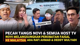 Pecah tangis❗semua Host TV dan Novi pratiwi ajak Faisal Berangkat Ke malaysia pengobatan matanya [upl. by Baugh580]