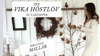 DIY Vik löv av papper [upl. by Papotto]