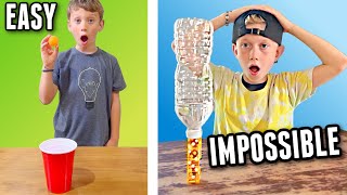 50 EASY vs 1 IMPOSSIBLE Trick Shots [upl. by Leamiba]