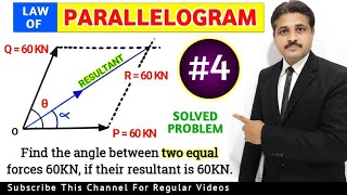 LAW OF PARALLELOGRAM OF FORCES TO FIND RESULTANT LECTURE5 IN HINDI ENGINEERING MECHANICS [upl. by Garreth]