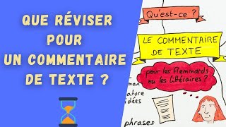 COMMENTAIRE DE TEXTE AU BAC FRANÇAIS 2024  Que réviser pour réussir [upl. by Helga]