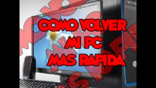 Como OPTIMIZAR Windows XP VISTA 7 Y 81 AL MáXIMO 2015 [upl. by Pepin]