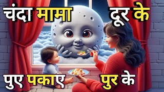 Chanda Mama Dur Ke I चंदा मामा दूर के I Hindi Nursery Rhymes Cartoon  Jamure KidsUntitled video [upl. by Leslie139]