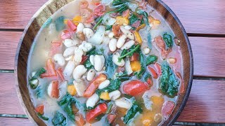 Mediterrane weiße BohnenSuppe 🍲 Gesund und herzhaft [upl. by Onej]