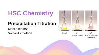 Precipitation Titration Mohrs amp Volhards Method  HSC Chemistry [upl. by Howell]