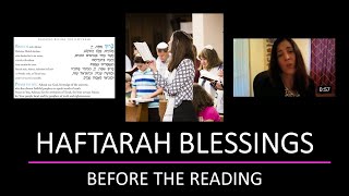 Blessing BEFORE the Haftorah reading  Bendicion ANTES de leer la Haftarah [upl. by Ylellan]