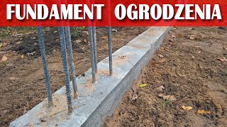 Fundament pod ogrodzenie Koszt i zestawienie materiałów DomZa100 112 [upl. by Palermo]