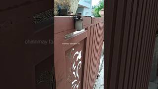 55×7 sliding gate  simple gate design gatedesign gate lazercutting [upl. by Natfa111]