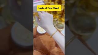 Get Instant Fair Hand In Just 5MinutesSalon Like Manicure At Home manicare ytshorts youtube diy [upl. by Oriel]