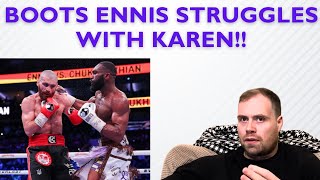 😳 JARON BOOTS ENNIS STRUGGLES WITH KAREN CHUKHADZIAN… POST FIGHT REVIEW [upl. by Enidaj]