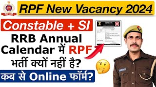 RPF New Vacancy 2024  RPF SI New Vacancy 2024  RPF Constable Vacancy 2024  Notification Apply [upl. by Namharludba]