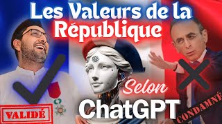 LES VALEURS DE LA RÉPUBLIQUE JE LES RESPECTE  Que dit CHAT GBT [upl. by Ijnek]