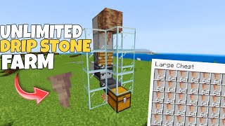 121 AUTOMATIC DRIPSTONE FARM Tutorial  Simple AFK DRIPSTONE [upl. by Einimod909]