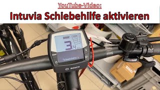 Schiebehilfe beim EBike mit Bosch Intuvia Mitteldisplay aktivieren [upl. by Adlig27]