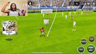 101 Rated Eusebio Long Distance FreeKick is BROKEN  FC MOBILE [upl. by Gnal]