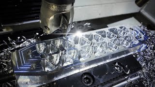 Programming amp CNC Machining a Tapered AERO ISOGRID [upl. by Bathsheb]