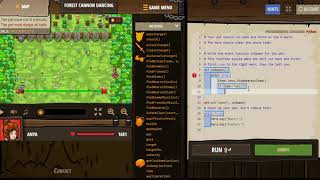 Forest Cannon Dancing CodeCombatPython [upl. by Janaya]