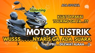 Motor Listrik Polytron Fox R Electric  ga bersuara Motovlog  kuat di Pake Touring  hemat biaya [upl. by Ise822]