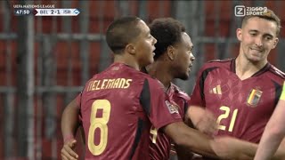 Youri Tielemans Goal Belgium Vs Israel 21 All Goals Results Extended Highlights amp Analysis [upl. by Trub]