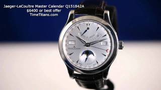 JaegerLeCoultre Master Calendar Q151842A [upl. by Denni]