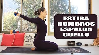 Estiramientos hombros y espalda cervicales aliviar estrés  MalovaElena [upl. by Esened259]