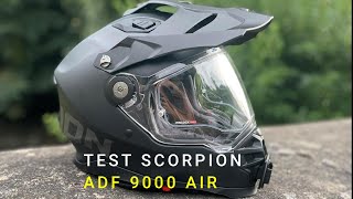 Test Casque TRAIL scorpion ADF 9000 AIR [upl. by Lleuqar]