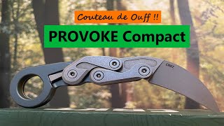 Karambit quotpliantquot CRKT PROVOKE Compact  EDC par excellence [upl. by Llerehc]