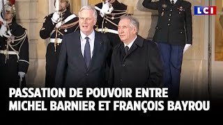 Revivez les discours de Michel Barnier et François Bayrou lors de la passation de pouvoir｜LCI [upl. by Mabelle546]