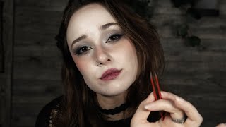 ASMR Goth Girl IGNORES You w Personal Attention  Face Touching Hair Play [upl. by Oly]