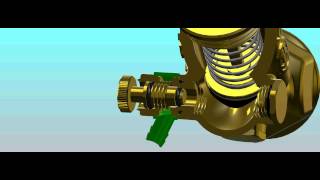 Bewegungssimulation eines KFRVentils Entleerung von Schlösser Armaturen [upl. by Aisul]