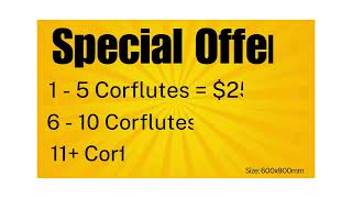 Corflute Special Offer [upl. by Areema542]