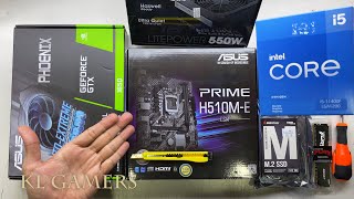 Satisfying RGB PC Build intel Core i5 11400F ASUS PRIME H510ME GTX1650 DarkFlash DK300 [upl. by Yaker]