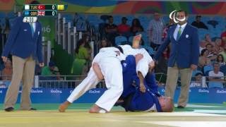 Judo  Turkey v Great Britain  Mens 100 kg Repechage Final  Rio 2016 Paralympic Games [upl. by Carleen]