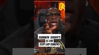 SHANNON SHARPE INTENDED IG LIVE shorts shannonsharpe espn firsttake foryou stephenasmith fyp [upl. by Notsniw455]