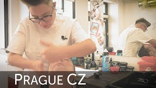 💈 Barberette Prague  No Blade Shaving amp Face Massage Experience [upl. by Wilden823]