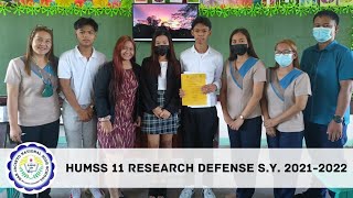 RESEARCH DEFENSE GRADE 11 HUMSS SAN JACINTO NATIONAL HIGH SCHOOL [upl. by Youngran]